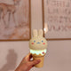 Lampa de veghe din silicon cu led si incarcare USB - Rabbit Ice Cream