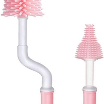 Set 2 perii pentru curatarea sticlelor - Pink