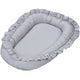 Cosulet bebelus tesatura bumbac Babynest cu salteluta detasabila Dreamy - Grey