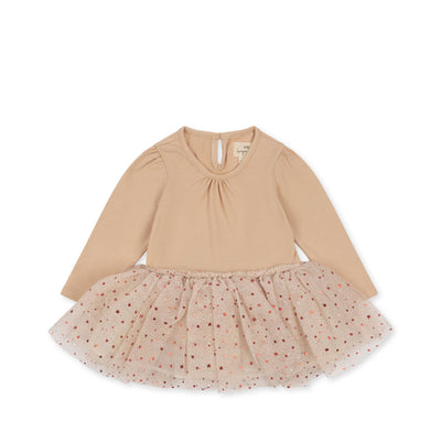 Rochita bebe fetita Fairy Ballerina din tull Konges Slojd - Etoile Pink Sparkle