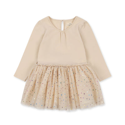 Rochita bebe fetita Fairy Ballerina din tull Konges Slojd - Etoile Multi Brazilian Sand