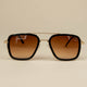 Ochelari de soare pentru copii Oversized - Aviator Black Gold