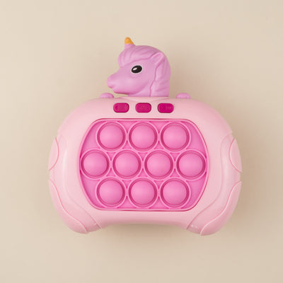 Jucarie interactiva pop it cu lumini si sunet - Pink Unicorn