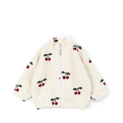Jacheta calduroasa cu fleece moale la interior pentru bebelusi Konges Slojd - Cherry