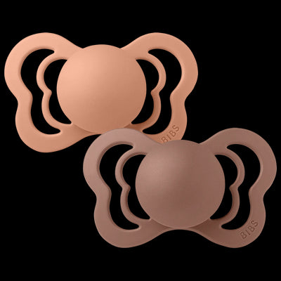 Set 2 suzete ortodontice silicon Bibs Couture - Woodchuck & Peach