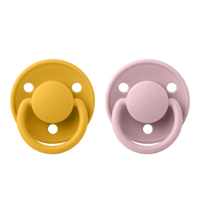 Set 2 suzete BIBS DE LUX - Latex Honey Bee/Pink Plum