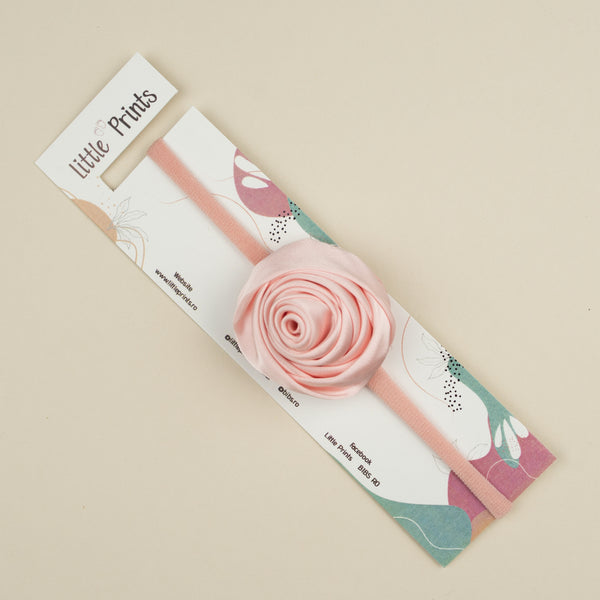 Bentita bebelusi din satin Rose - Pink