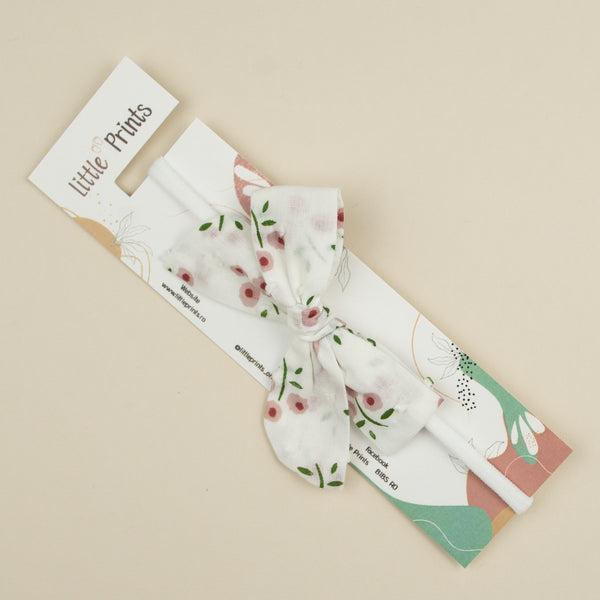 Bentita bebelusi floral - White