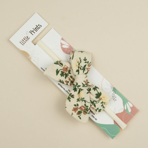 Bentita bebelusi floral - Cream Yellow