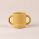 Cana silicon antrenament cu manere bebelusi/copii Little Prints - Mustard