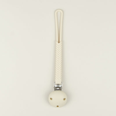 Clip lantisor din silicon pentru suzeta - Cream