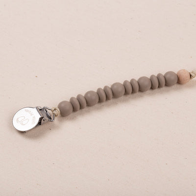 Clip lantisor suzeta silicon Melody - Dark Oak