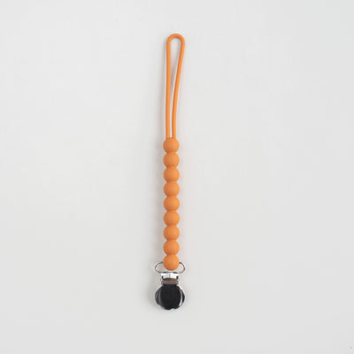 Clip lantisor suzeta silicon Silica - Orange