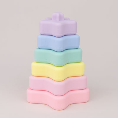 Jucarii de stivuire Silicon Star - Rainbow