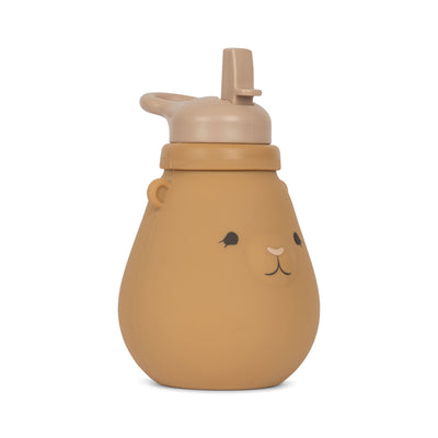 Sticluta Teddy din silicon pentru copii Konges Slojd - Almond