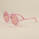 Ochelari de soare pentru copii - Metal Flower Pink