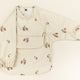 Baveta cu maneca lunga diversificare copii Little Prints - Pears