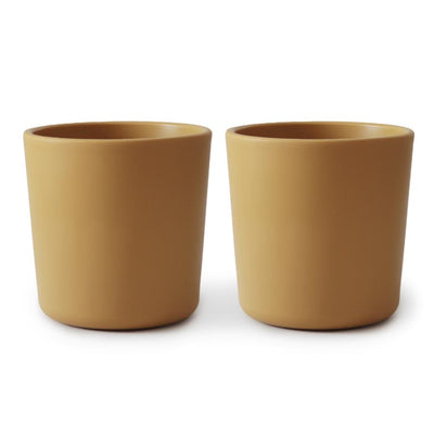 Set 2 pahare diversificare copii Mushie - Mustard