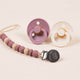 Set clip lantisor + 2 suzete Bibs Latex Luna - Heather
