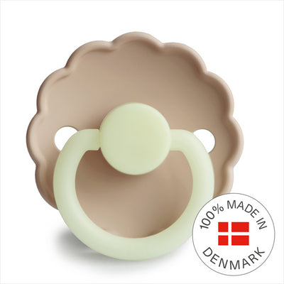 Suzeta fosforescenta Frigg Daisy Night Silicon - Croissant