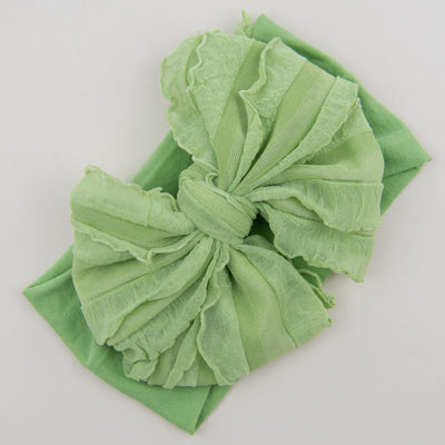 Banderola bebelusi Ruffles - Green