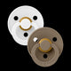 Set 2 suzete BIBS Colour - White/Dark Oak