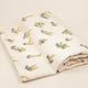 Paturica muselina din bumbac organic 120x120cm  Little Prints  - Cream